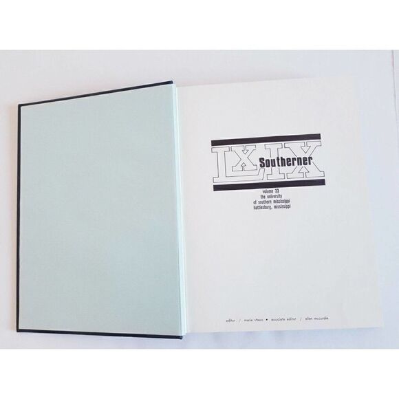 SOUTHERNER YEARBOOK SCHOOL MISSISSIPPI 1969 BLUE HARD COVER - Picture 9 of 11
